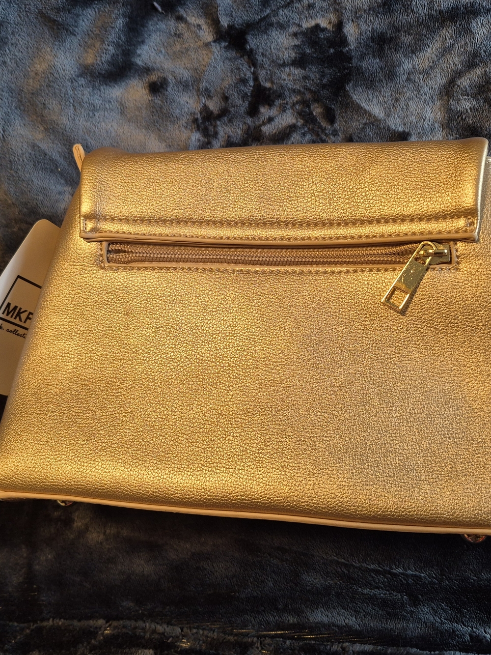 MKF Rose Gold Women’s Tassel Vegan Crossbody Bag New With Tags - Picture 12 of 16